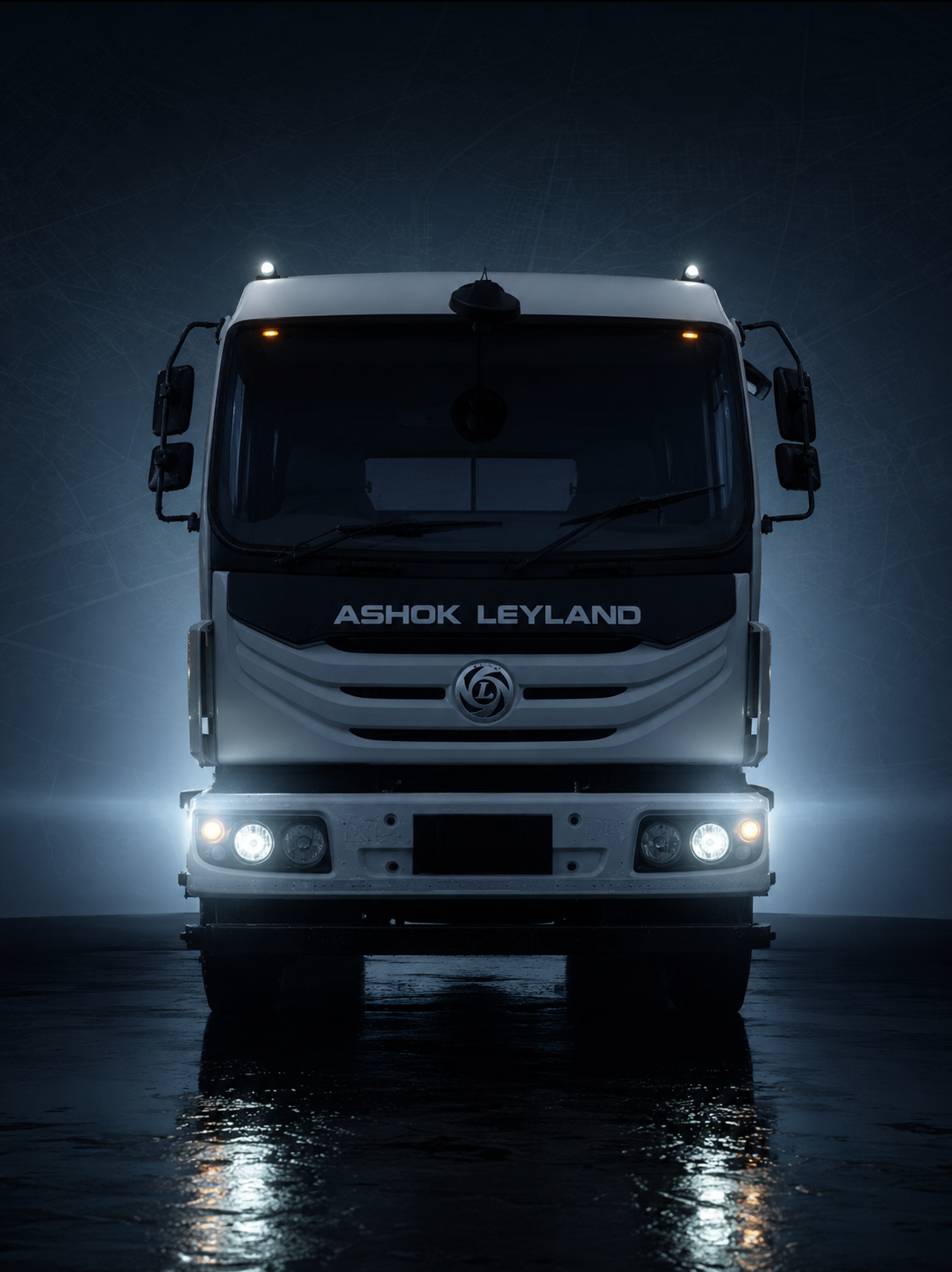 Ashok Leyland truck front view